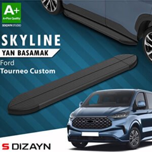 Ford Tourneo Custom 2 Skyline Siyah Araca Özel Yan Basamak 223 cm 2023 ve Üzeri