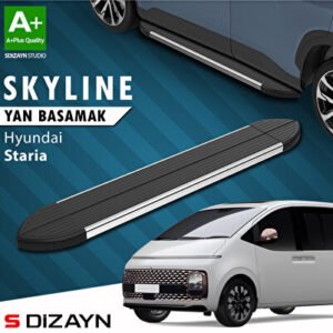 S-Dizayn Hyundai Staria Skyline Krom Araca Özel Yan Basamak 233 cm 2021 ve Üzeri