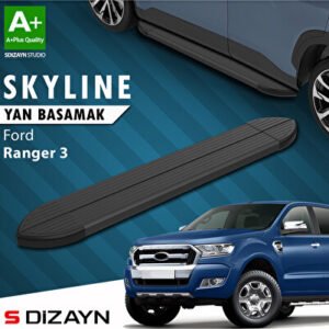 Ford Ranger 3 Skyline Siyah Araca Özel Yan Basamak 203 cm 2012-2022