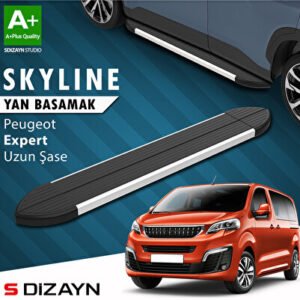 Peugeot Expert 3 Uzun Şase Skyline Alüminyum Araca Özel Yan Basamak 243 cm 2016 ve Üzeri