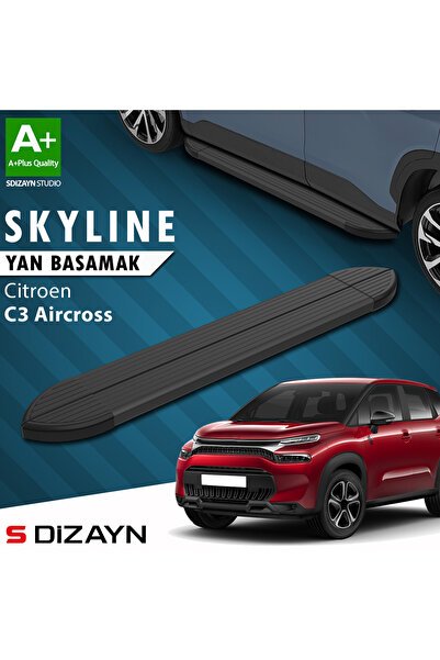 1_org_zoom-1713.jpg Citroen C3 Aircross Skyline Siyah Araca Özel Yan Basamak 183 cm 2017-2024 - Görsel 1
