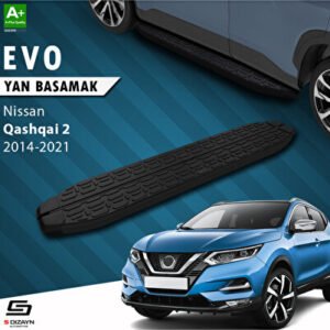 Nissan Qashqai 2 Evo Siyah Araca Özel Yan Basamak 173 cm 2014-2021