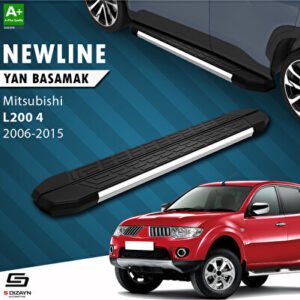 Mitsubishi L200 4 NewLine Krom Araca Özel Yan Basamak 193 cm 2006-2011