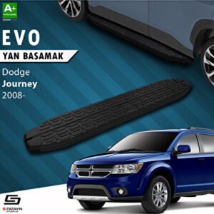 S-Dizayn Dodge Journey S-Plus Siyah Araca Özel Yan Basamak 183 cm 2008-2020
