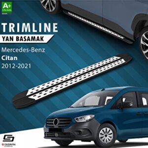 S-Dizayn Mercedes Citan TrimLine Gri Araca Özel Yan Basamak 193 cm 2012-2021