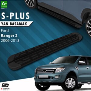 S-Dizayn Ford Ranger 2 S-Plus Siyah Araca Özel Yan Basamak 193 cm 2006-2013