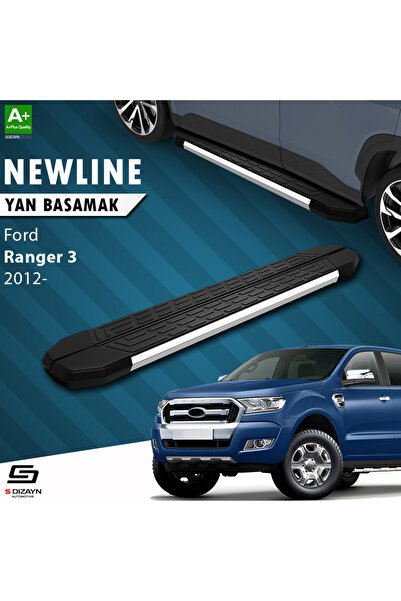1_org_zoom-1892.jpg Ford Ranger 3 NewLine Krom Araca Özel Yan Basamak 203 cm 2012-2022 - Görsel 1