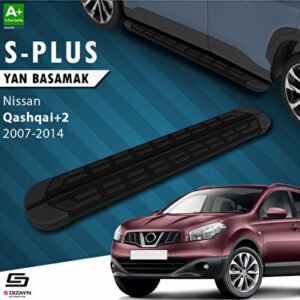 S-Dizayn Nissan Qashqai +2 S-Plus Siyah Araca Özel Yan Basamak 173 cm 2007-2014