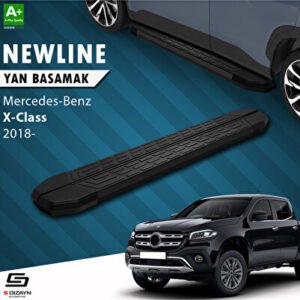 S-Dizayn Mercedes X-class S-plus Siyah Araca Özel Yan Basamak 203 cm 2018-2020