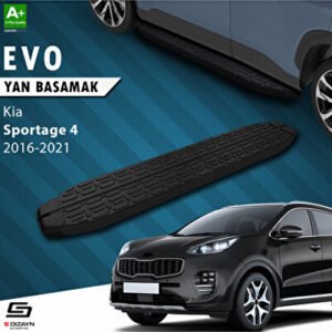 S-Dizayn Kia Sportage 4 S-Plus Siyah Araca Özel Yan Basamak 173 cm 2016-2021