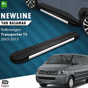 Volkswagen Transporter T5 Kısa Şase NewLine Krom Araca Özel Yan Basamak 213 cm 2003-2010