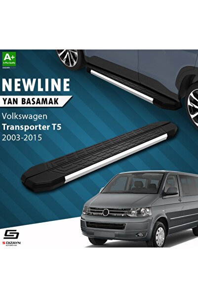1_org_zoom-1916.jpg Volkswagen Transporter T5 Kısa Şase NewLine Krom Araca Özel Yan Basamak 213 cm 2003-2010 - Görsel 1