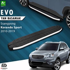 SsangYong Korando Sport Evo Alüminyum Araca Özel Yan Basamak 203 cm 2010-2019