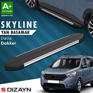 Dacia Dokker Skyline Krom Araca Özel Yan Basamak 203 cm 2012 ve Üzeri
