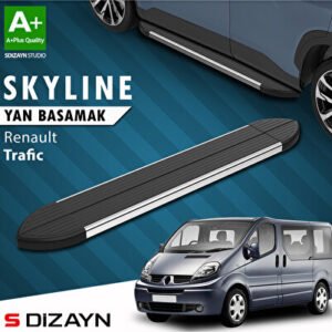 Renault Trafic 2 Kısa Şase Skyline Krom Araca Özel Yan Basamak 223 cm 2001-2014