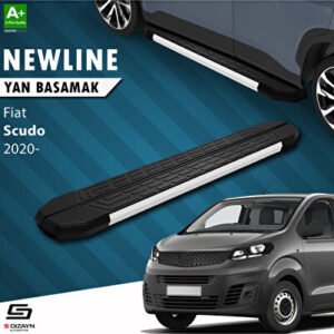 Fiat Scudo 3 Kısa Şase NewLine Alüminyum Araca Özel Yan Basamak 213 cm 2020 ve Üzeri