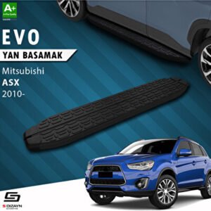 Mitsubishi ASX Evo Siyah Araca Özel Yan Basamak 183 cm 2010 ve Üzeri