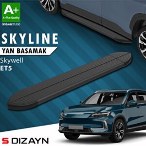Skywell ET5 Skyline Siyah Araca Özel Yan Basamak 193 cm 2021 ve Üzeri