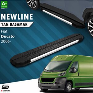 S-Dizayn Fiat Ducato 3 Kısa Şase Newline Krom Araca Özel Yan Basamak 209 cm 2006-2014