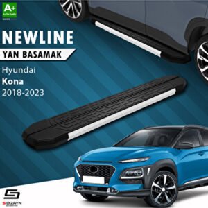 S-Dizayn Hyundai Kona Newline Alüminyum Araca Özel Yan Basamak 179 cm 2018-2023