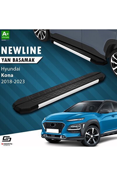 1_org_zoom-1979.jpg S-Dizayn Hyundai Kona Newline Alüminyum Araca Özel Yan Basamak 179 cm 2018-2023 - Görsel 1