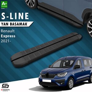 Renault Express S-Line Siyah Araca Özel Yan Basamak 203 cm 2021 ve Üzeri