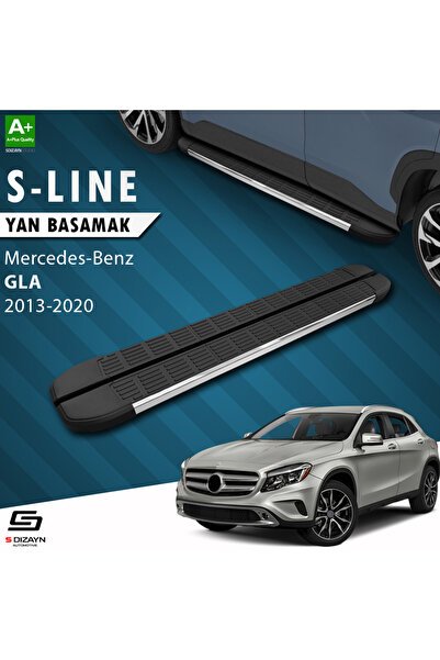 1_org_zoom-1998.jpg Mercedes GLA X156 S-Line Krom Araca Özel Yan Basamak 183 cm 2013-2020 - Görsel 1