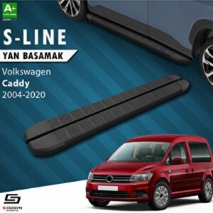 Volkswagen Caddy 3 S-Line Siyah Araca Özel Yan Basamak 193 cm 2004-2020