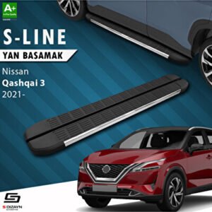 Nissan Qashqai 3 S-Line Krom Araca Özel Yan Basamak 173 cm 2021 ve Üzeri