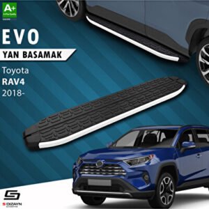 S-Dizayn Toyota RAV 4 5 Evo Alüminyum Araca Özel Yan Basamak 173 cm 2018 ve Üzeri