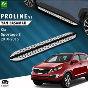 S-Dizayn Kia Sportage 3 OEM Still Pro V1 Alüminyum Araca Özel Yan Basamak 173 cm 2010-2014
