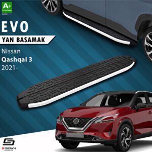 Nissan Qashqai 3 Evo Alüminyum Araca Özel Yan Basamak 173 cm 2021 ve Üzeri