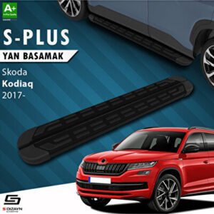 S-Dizayn Skoda Kodiaq S-Plus Siyah Araca Özel Yan Basamak 193 cm 2017 ve Üzeri
