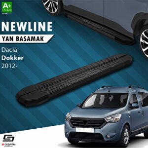 Dacia Dokker NewLine Siyah Araca Özel Yan Basamak 203 cm 2012 ve Üzeri