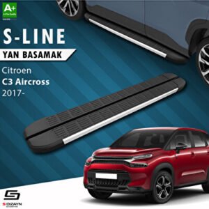 Citroen C3 Aircross S-Line Alüminyum Araca Özel Yan Basamak 183 cm 2017-2024