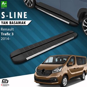 Renault Trafic 3 Kısa Şase S-Line Krom Araca Özel Yan Basamak 223 cm 2014-2020