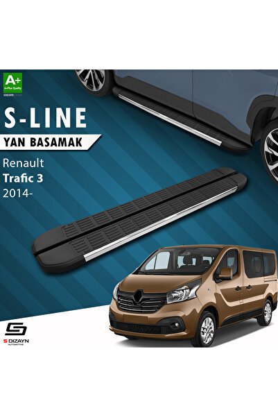 1_org_zoom-2204.jpg Renault Trafic 3 Kısa Şase S-Line Krom Araca Özel Yan Basamak 223 cm 2014-2020 - Görsel 1