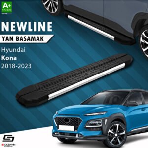 S-Dizayn Hyundai Kona Newline Krom Araca Özel Yan Basamak 179 cm 2018-2023