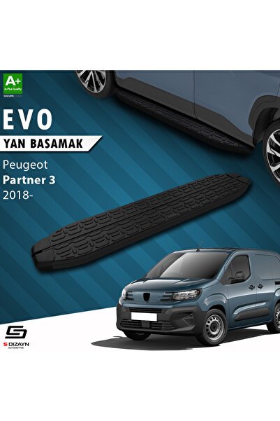 1_org_zoom-2227.jpg Peugeot Partner 3 Uzun Şase Evo Siyah Araca Özel Yan Basamak 213 cm 2018 ve Üzeri - Görsel 1