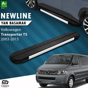 Volkswagen Transporter T5 Kısa Şase NewLine Alüminyum Araca Özel Yan Basamak 213 cm 2003-2010