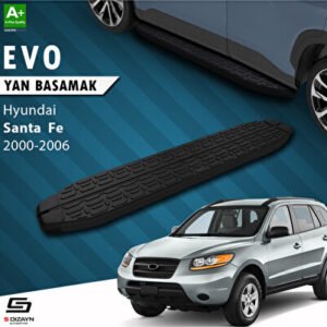 Hyundai Santa Fe Evo Siyah Araca Özel Yan Basamak 163 cm 2000-2006