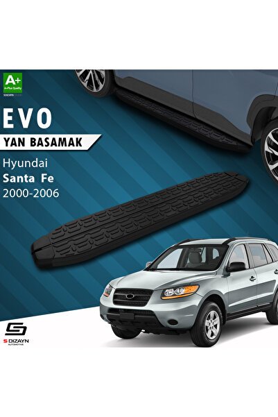 1_org_zoom-2236.jpg Hyundai Santa Fe Evo Siyah Araca Özel Yan Basamak 163 cm 2000-2006 - Görsel 1