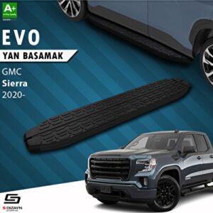 GMC Sierra 5 Evo Siyah Araca Özel Yan Basamak 213 cm 2020 ve Üzeri