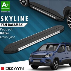 Peugeot Rifter Uzun Şase Skyline Krom Araca Özel Yan Basamak 213 cm 2019-2023