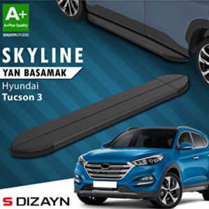 Hyundai Tucson 3 Skyline Siyah Araca Özel Yan Basamak 173 cm 2015-2020