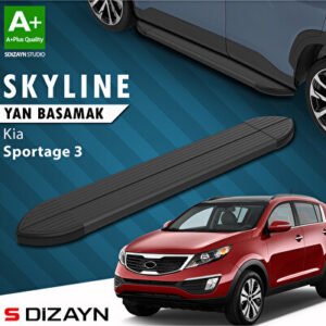 Kia Sportage 3 Skyline Siyah Araca Özel Yan Basamak 173 cm 2010-2016