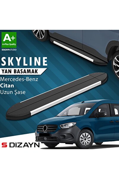 1_org_zoom-2257.jpg Mercedes Citan Uzun Şase Skyline Alüminyum Araca Özel Yan Basamak 223 cm 2012-2021 - Görsel 1