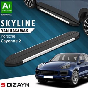 Porsche Cayenne 2 Skyline Alüminyum Araca Özel Yan Basamak 193 cm 2011-2017