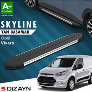 Opel Vivaro B Kısa Şase Skyline Krom Araca Özel Yan Basamak 213 cm 2015-2018