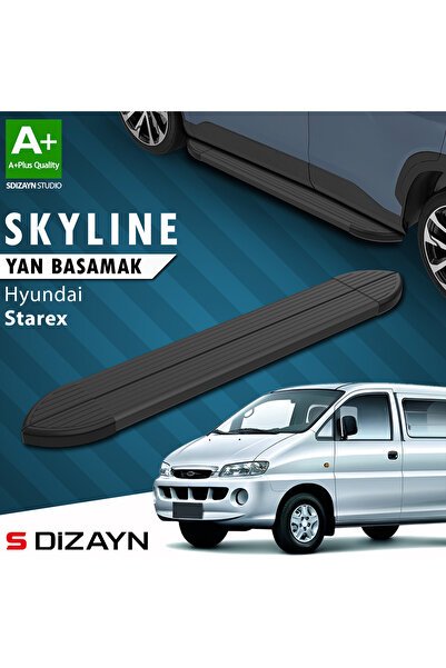 1_org_zoom-2295.jpg Hyundai H-1 Starex Skyline Siyah Araca Özel Yan Basamak 193 cm 1998-2007 - Görsel 1